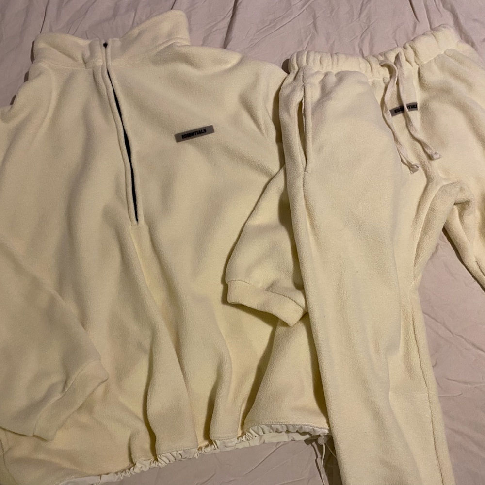 Fear of God Essentials Polar Fleexe Half Zip and Pants